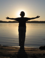 Meditasjon i solnegangen